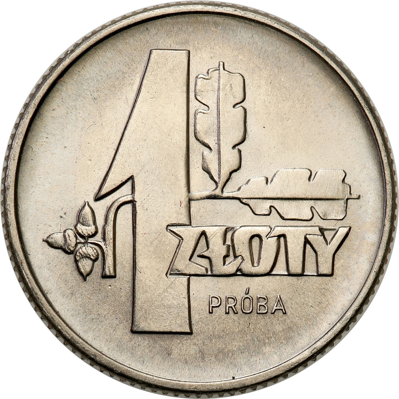 PRL. PRÓBA Nikiel 1 złoty 1958